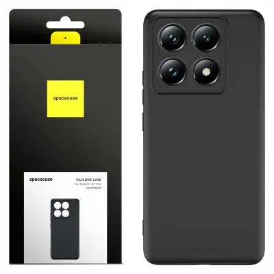 SPACECASE SILIKONSKI OVITEK 3.0 ZA XIAOMI 14T PRO ČRN OVITEK