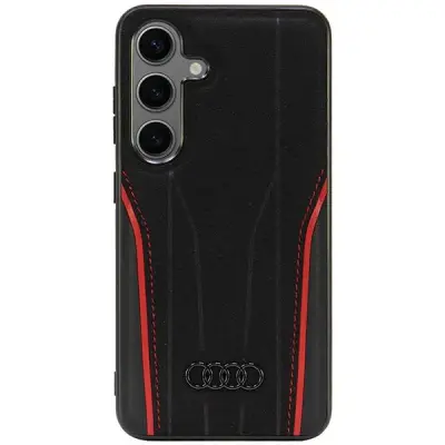 AUDI OVITEK MAGSAFE USNJENA TRDA ZA SAMSUNG S24 S921 ČRNA
