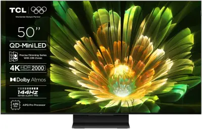 TCL PREMIUM 50C79K 4K QD-Mini LED HDR, Google TV, 144Hz, Dolby Atmos, TV sprejemnik