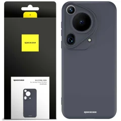SILIKONSKI OVITEK SPACECASE ZA HUAWEI P30 P40 P50 PURA 70 ULTRA ČRN