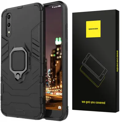 SPACECASE OVITEK X-RING OVITEK ZA HUAWEI P20 ČRN