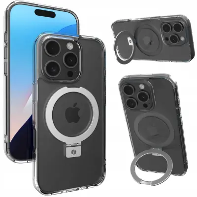 SPACECASE OVITEK RING PRO MAG ZA IPHONE 16 PRO CLEAR PROZOREN