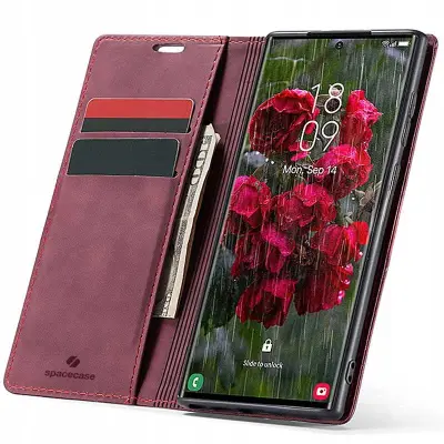 OVITEK SPACECASE WALLET ZA GALAXY S24 ULTRA RDEČ