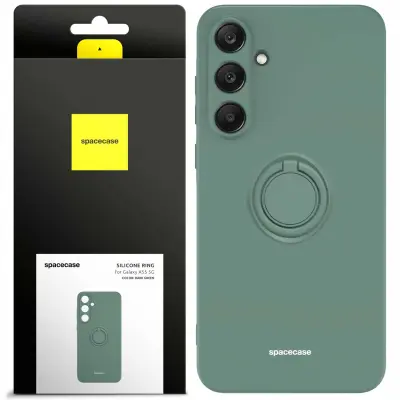 SPACECASE SILIKONSKI OVITEK OBROČ ZA SAMSUNG GALAXY A55 5G TEMNO ZELEN