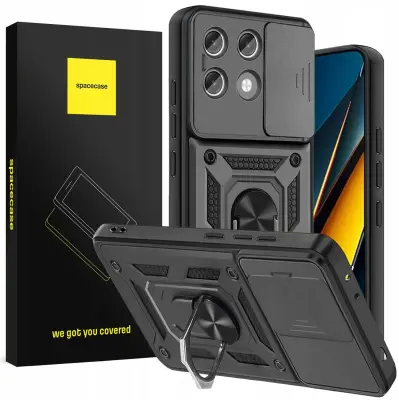 OVITEK SPACECASE ZA POCO X6 PRO 5G ČRNA ZAŠČ