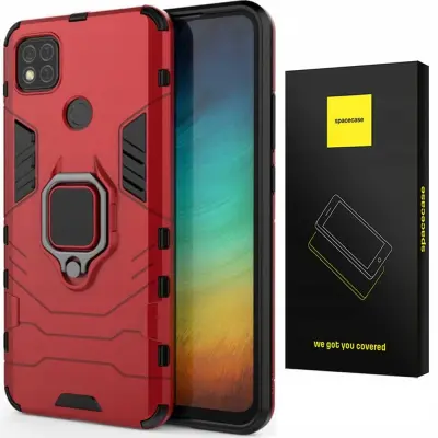 SPACECASE CASE X-RING OVITEK ZA XIAOMI REDMI 9C 10A RDEČ