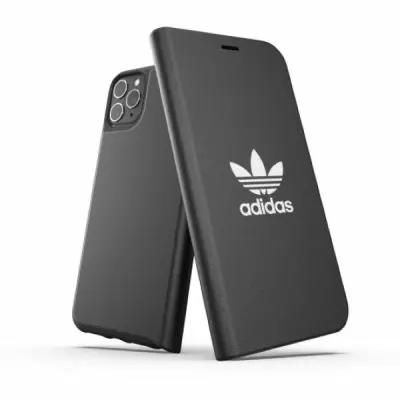ADIDAS ETUI KNJIŽICA BASIC CASE ZA IPHONE 11 PRO MAX ČRNO-BEL