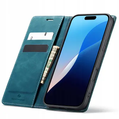 SPACECASE OVITEK DENARNICA ZA IPHONE 16 MODRA