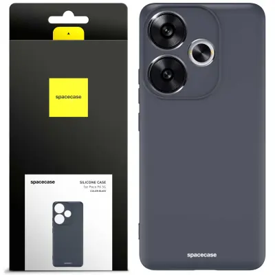 SILIKONSKI OVITEK SPACECASE ZA POCO F6 5G ČRN