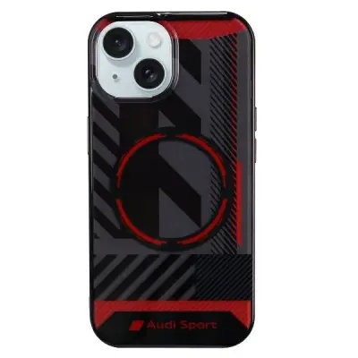 AUDI IML SPORT ZA MAGSAFE OVITEK ZA IPHONE 15/14 PLUS 6.7 ČRNO TRDO OVITEK