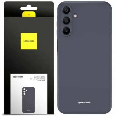 SILIKONSKI OVITEK SPACECASE ZA SAMSUNG GALAXY A15 4G 5G ČRN