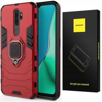 SPACECASE OVITEK ZA OPPO A5 A9 2020 SC X-RING RDEČ