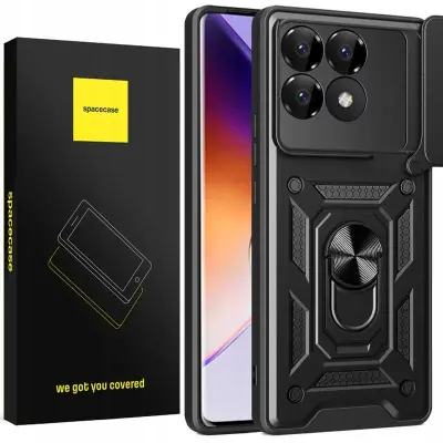 SPACECASE OVITEK ZA POCO F6 PRO BLACK ZAŠČ