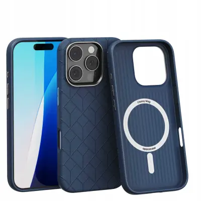OVITEK SPACECASE ZA IPHONE 16 PRO CLASSY MAG TEMNO MODER