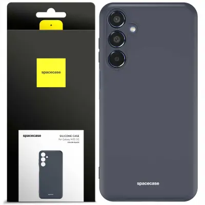 SILIKONSKI OVITEK SPACECASE ZA SAMSUNG GALAXY M35 5G ČRN