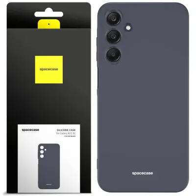 SILIKONSKI OVITEK SPACECASE ZA SAMSUNG GALAXY A25 5G ČRN