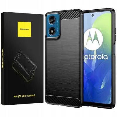 SPACECASE CASE CARBON COVER ZA MOTOROLA G04 G04S G24 G24 POWER BLACK