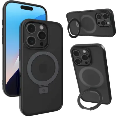 SPACECASE OVITEK RING PRO MAGNETIC ZA IPHONE 16 PRO ČRN