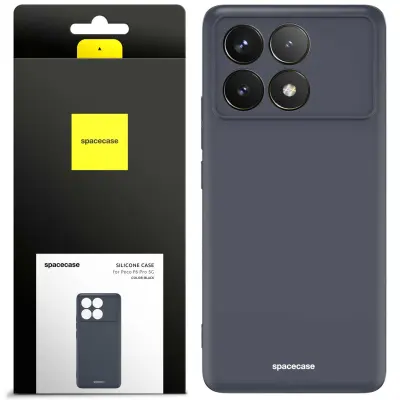 SILIKONSKI OVITEK SPACECASE ZA POCO F6 PRO 5G ČRN