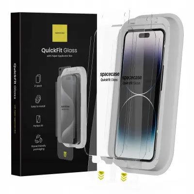 SPACECASE QUICKFIT KALJENO STEKLO ZA IPHONE 14 PRO MAX ZAŠČITA EKRANA
