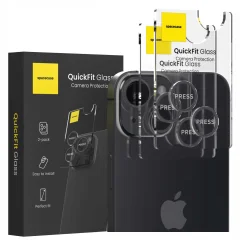 SPACECASE QUICKFIT KALJENO STEKLO ZA KAMERO ZA IPHONE 14 14 PLUS ČRN