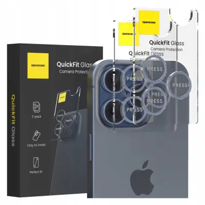 SPACECASE QUICKFIT KAMERA IZ KALJENEGA STEKLA ZA IPHONE 15 PRO 15 PRO MAX