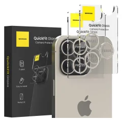 SPACECASE QUICKFIT KAMERA IZ KALJENEGA STEKLA ZA IPHONE 15 PRO MAX TITANIUM