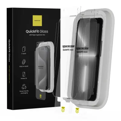 SPACECASE QUICKFIT KALJENO STEKLO ZA IPHONE 13 PRO MAX 14 PLUS