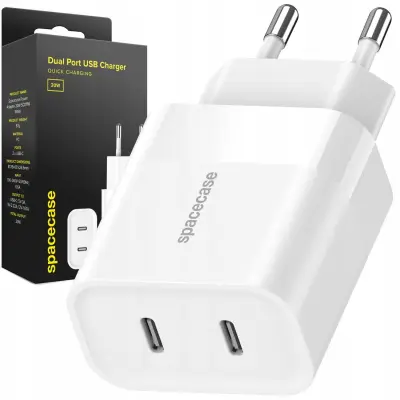 SPACECASE USB POLNILEC 20W ZA TELEFONE IN NAPRAVE BEL SC011W
