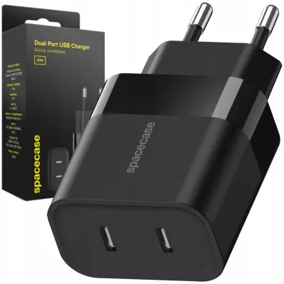 SPACECASE USB POLNILEC 20W SC010B ZA TELEFONE ZA IPHONE SAMSUNG XIAOMI