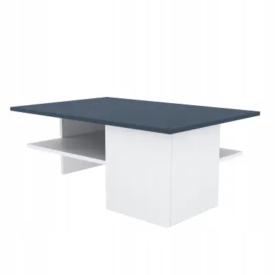 Klubska mizica 90X60X33,5 cm Za dnevno sobo Barva: Grafitno bela