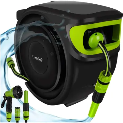 Samodejno izvlečna cev z bobnom za vodo 25m s priključki