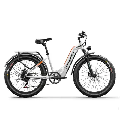 Shengmilo MX06 Električno kolo 26*3 Fat tire 45km/h največja hitrost 48V 17.5Ah baterija Bela