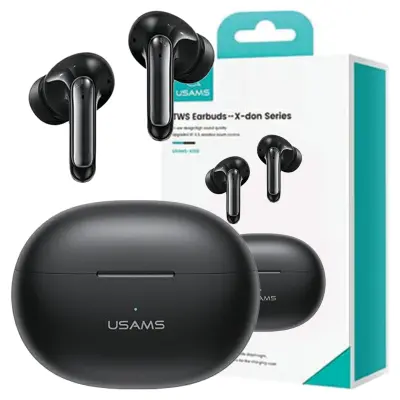 USAMS BLUETOOTH 5.3 TWS SLUŠALKE X-DON SERIJA ZA TELEFONE ČRNE