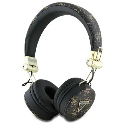 GUESS SŁUCHAWKI NAUSZNE BLUETOOTH ENC     GUBH70E4PTMK CZARNY/BLACK 4G TRIANGLE ROUND SHAPE