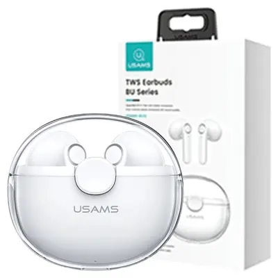 BREZŽIČNE SLUŠALKE USAMS BLUETOOTH 5.1 TWS BU SERIJE BELE