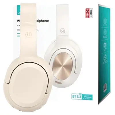 NAUŠESNE SLUŠALKE USAMS BLUETOOTH 5.3 YUN SERIES BREZŽIČNE BEŽ