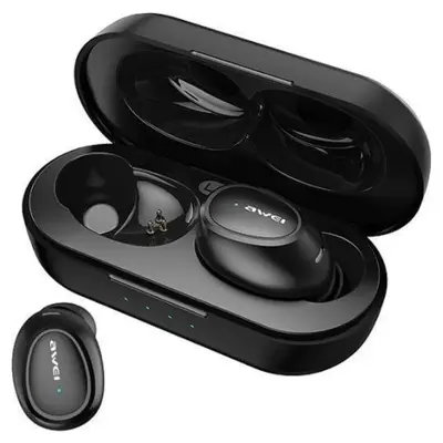 POLNILNA ETUI ZA SLUŠALKE AWEI BLUETOOTH 5.0 T16 TWS ČRNA