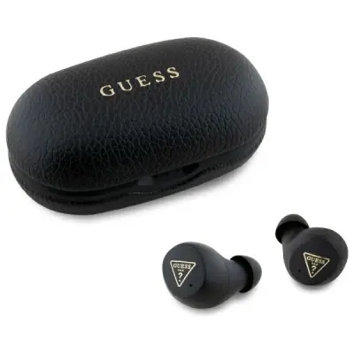 GUESS ETUI ZA BLUETOOTH SLUŠALKE TWS + PRIKLJUČNA POSTAJA ZA TELEFON ČRNA