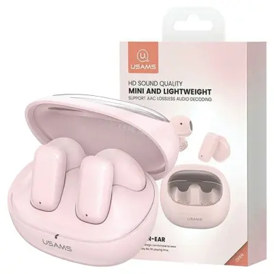 USAMS BLUETOOTH 5.3 TWS TD SERIES BREZŽIČNE SLUŠALKE ROZA