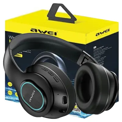 AWEI ON-EAR BLUETOOTH SLUŠALKE A100BL ČRNI ETUIJI ZA TELEFON