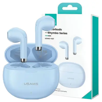USAMS BLUETOOTH 5.3 TWS RHYMBO SLUŠALKE BREZŽIČNE MODRE