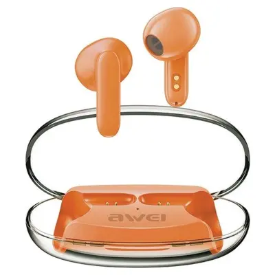 AWEI BLUETOOTH 5.3 T85 ENC TWS SLUŠALKE ZA TELEFON + POSTAJA ORANŽNE