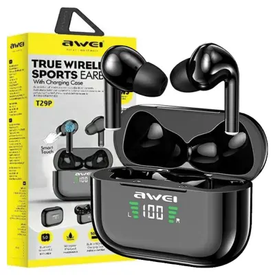 AWEI BLUETOOTH 5.1 SLUŠALKE T29P TWS ETUI ZA TELEFON S POLNILOM