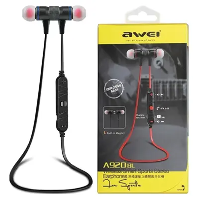AWEI BLUETOOTH A920BL ŠPORTNE SLUŠALKE MAGNETNE ZA TELEFONE