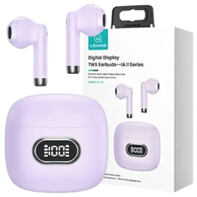 BREZŽIČNE SLUŠALKE USAMS BLUETOOTH 5.3 TWS IA II SERIES VIJOLIČNE