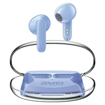 AWEI BLUETOOTH 5.3 T85 ENC TWS SLUŠALKE ZA TELEFONE MODRE KOMPLET
