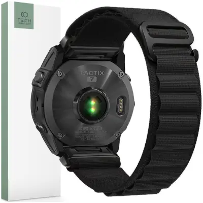 TECH-PROTECT NYLON PRO PAŠEK ZA URO ZA GARMIN FENIX 3/5X/6X/7X ČRN