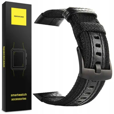 SPACECASE PAŠEK ZA URO 22 MM ČRNI SC GEAR STRAP ZAPESTNICA