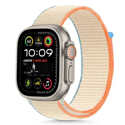 TECH-PROTECT NAJLON PAŠEK ZA APPLE WATCH 6 7 8 9 10 SE 40 41 42 MM CREAM